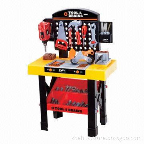 Kid's tool set toys with light and music
